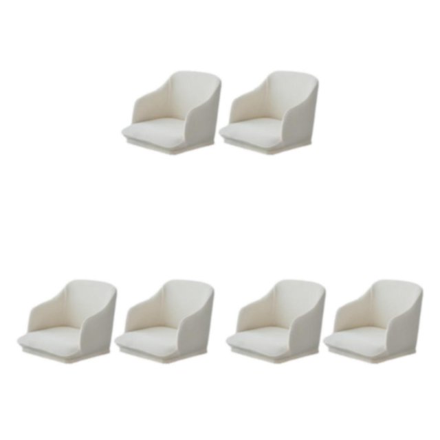 Guardoinrt 2 Pcs/set Housse de Chaise Extensible Transformable Protection Complète et Décoration Élégante Entretien Facile Blanc Cassé 3Set