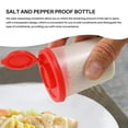 thumbnail image 5 of 4PCS Salt and Pepper Shakers Moisture Proof Shaker with Red Covers Lids Plastic Airtight Spice Jar Dispenser, 5 of 5