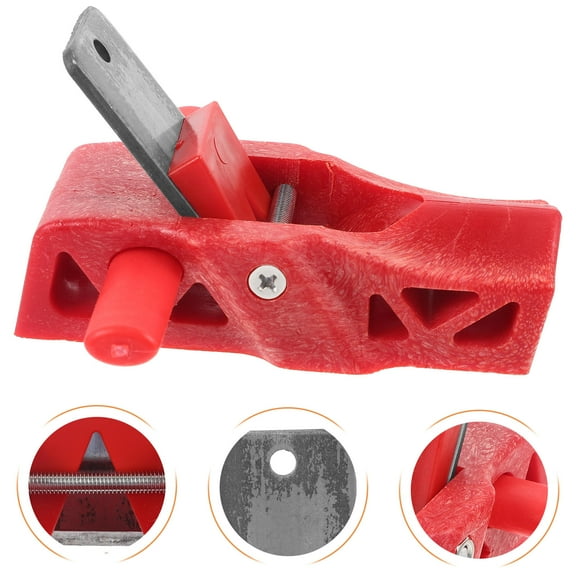 BRIGHTFUFU Hand Planer Manual Woodworking Tool Professional Finish 1Pack Red PP 4.3x0.6x0.3in