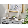 thumbnail image 2 of Brass Glass Urn Table Lamp- White Shade, 2 of 5