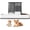 Gray, variant on Automatic Cat Feeder and Water Dispenser, 2 in 1 Gravity Pet Food Feeder and Water Dispenser Detachable Cat Food Dispenser for Small Dogs and Cats, White