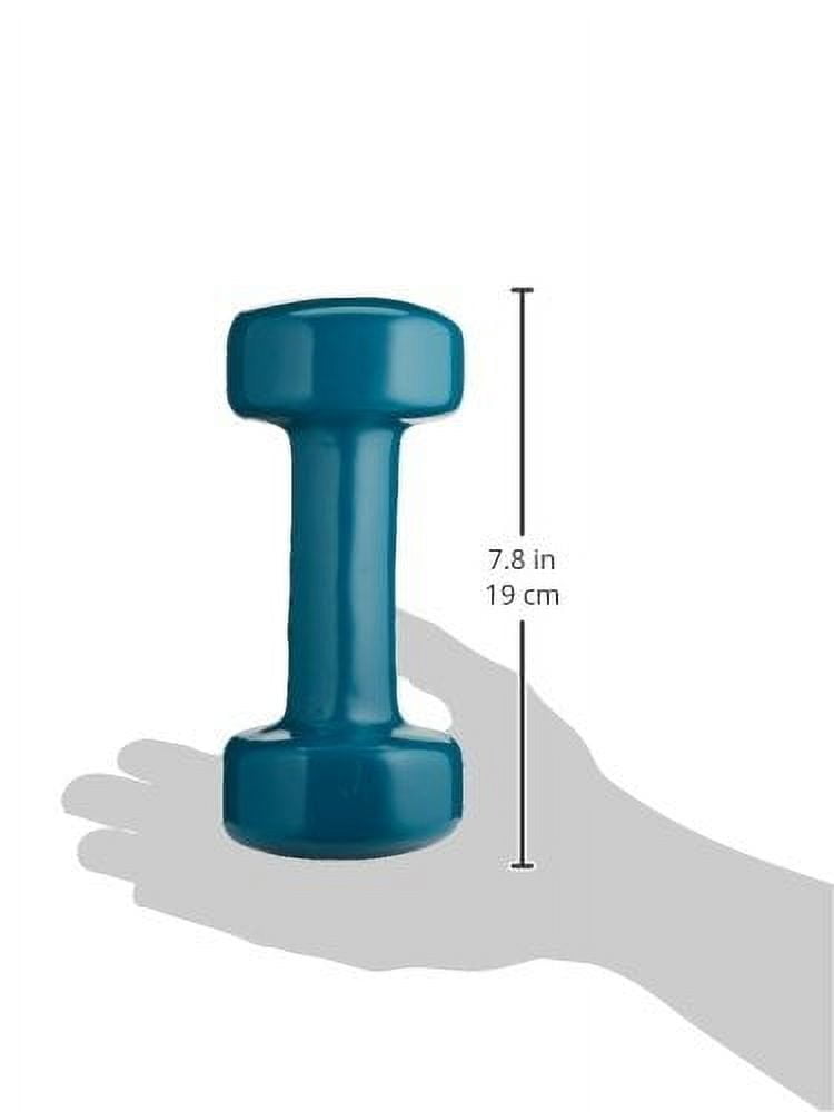 Sammons Preston Vinyl-Coated Iron Dumbbells, 7 lb Pair