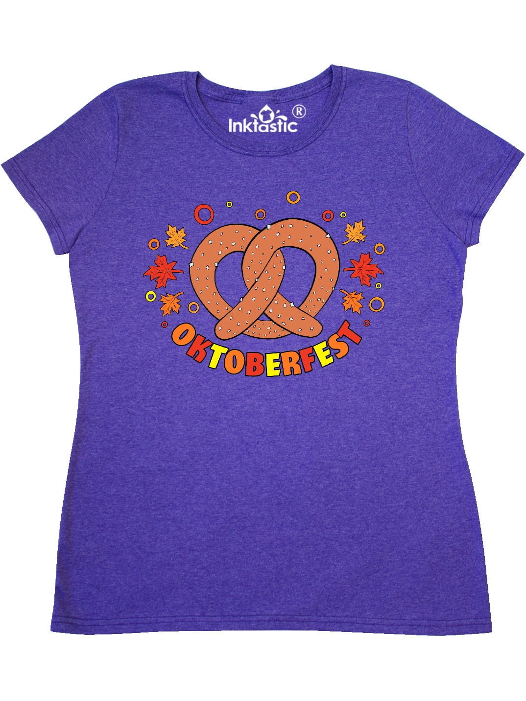 inktastic Oktoberfest Pretzel and Leaves Baby T-Shirt