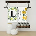 thumbnail image 3 of Yjiankangz Monogram Letter L Kitchen Towels Watercolor Lemon Farmhouse Dish Towels 16x24 Inch Dishcloth Fingertip Hand Towel Last Name Initial Soft Tea Towel Set of 2, 3 of 7