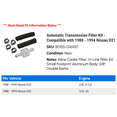 thumbnail image 2 of Automatic Transmission Filter Kit - Compatible with 1988 - 1994 Nissan D21 1989 1990 1991 1992 1993, 2 of 2