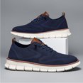 thumbnail image 2 of Men’s Casual Dress Sneakers Lightweight Mesh Oxford Shoes Breathable Walking Shoes with Soft Sole, 2 of 6