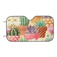 thumbnail image 7 of Balery Succulent And Cactus Windshield Sun Shade, Car Front Window Sunshade Cover ,Automotive Interior Portected Blocks Uv Rays For Car Pickup Truck Suv Accessories- Medium, 7 of 7