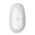 thumbnail image 3 of Juno 71 Inch Freestanding Bathtub in Matte White with Floor Mounted Faucet, Drain and Overflow Trim in Brushed Nickel, 3 of 5