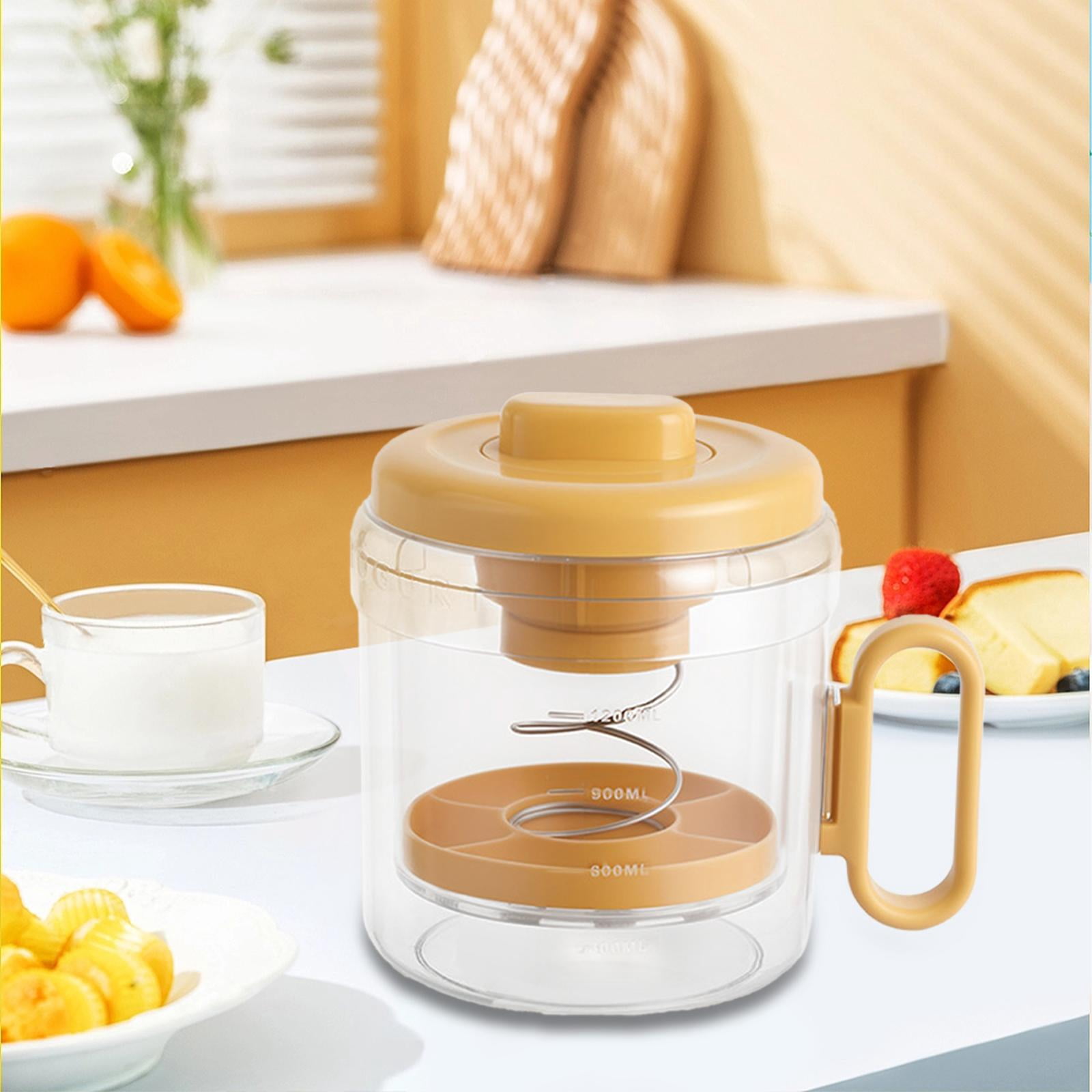 YWMJZEU Yogurt Strainer Quick Yoghurt Maker for Soup Thick Greek Yogurt Soybean Milk Orange