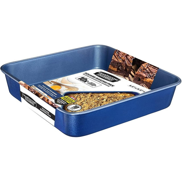 Granitestone Nonstick Blue Square Bake Pan 9.5" – Oven and Dishwasher Safe