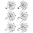 thumbnail image 1 of Servilleteros, servilleteros de aleación con flor hueca, servilletero de anillo, adorno para el hogar, servilletas florales, juego de anillos para boda, WD.WDQZL Hogar, 1 of 6
