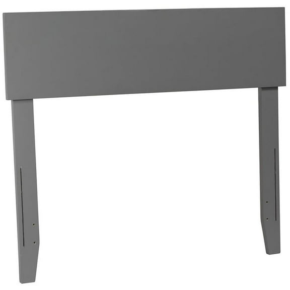 Bowery Hill Solid Wood Panel Twin Headboard in Gray