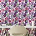 thumbnail image 2 of Ambesonne Floral Peel & Stick Wallpaper for Home, Vintage Atmosphere Flowers, 13"x100", Lilac Indigo and Magenta, 2 of 5