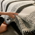 thumbnail image 3 of Namzi Couch Cover Chenille Sofa Covers Sofa Towel Cover for Living Room Sofa Easy Fit Washable Furniture Sofa Protector (70.87*118.11inch,Black), 3 of 5