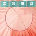 thumbnail image 3 of Girls' canopy bed, soft pink princess canopy, dreamy decor with ruffles, 3 of 5