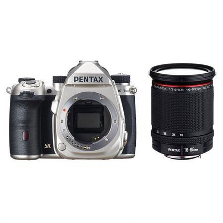 UPC: 0192223192249 | K-3 Mark III APS-C-Format DSLR Camera   Silver with Pentax HD DA 16-85mm F3.5-5.6 ED DC WR Lens