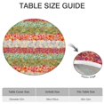 thumbnail image 6 of Pioneer Flower Floral Print Pattern Round Fitted Tablecloth with Elastic Edge,Dining Table Cover Waterproof,Outdoor Round Tablecloth for Camping,Dining,Indoor and Outdoor, 6 of 7