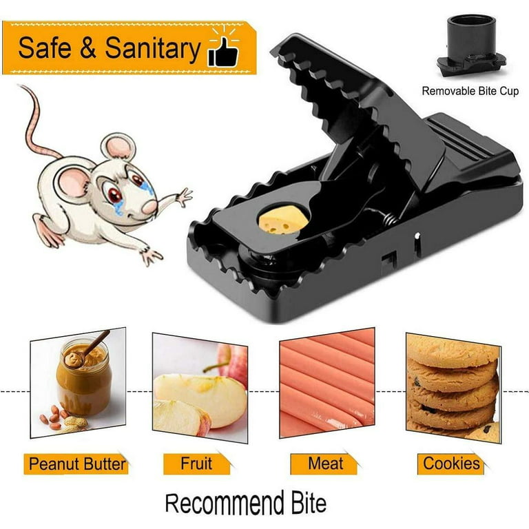 Mouse Trap Indoor Outdoor for Home Mouse Traps,House Mice Traps Powerful  Bites Quick Rat Traps Safe for Family 6/12 Pack
