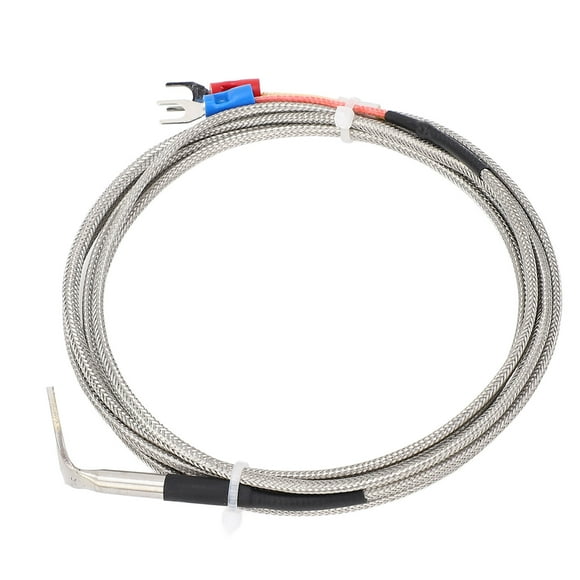 Capteur de Température en Acier Inoxydable Type K, Thermocouple à Sonde Pliable Haute Température avec Pince, pour Instruments, Mètres, Contrôleurs