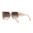 thumbnail image 2 of Womens Trendy Squared Rectangular Butterfly Sunglasses Pink Brown, 2 of 4