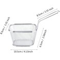 thumbnail image 4 of Cestas para freír, 1 pieza Mini chips de acero inoxidable Presentación profunda de alimentos Colador Cesta de herramientas con asa Freidora para papas fritas Camarones Cuñas Papa Cocinar Xemadio LKX-1281, 4 of 8