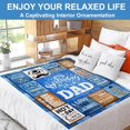 thumbnail image 3 of Dad Birthday Gifts Ideas, Happy Birthday Gifts for Dad, Mens Birthday Gifts for Dad Father, Unique Dad Birthday Gifts from Daughter Son, Dad Birthday Decoration, Dad Birthday Blanket 60"X 50", 3 of 5