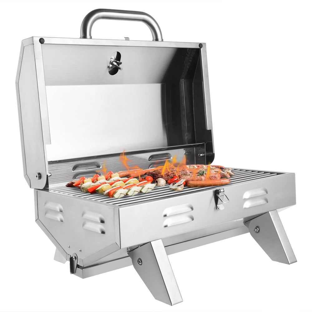 uitzondering Halloween Betrokken SEGMART Portable Tabletop Gas Grill, 12,000 BTU Propane Grill, Outdoor Mini  BBQ Grill with Foldable Legs for Picnic Camping Tailgating Patio Garden BBQ  - Stainless Steel, B3001 - Walmart.com