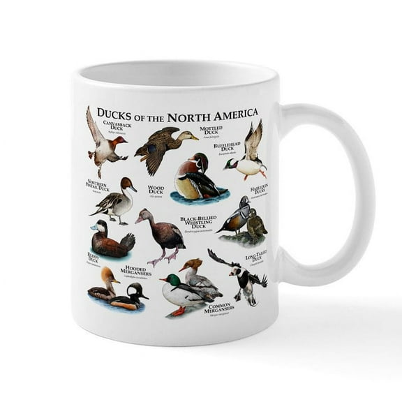 CafePress - Ducks Of North America Mug - 11 oz Ceramic Mug - Novelty Coffee Tea Cup