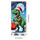 thumbnail image 3 of Uuiauoio Christmas Door Cover Decorations Set with Patterns Holiday Party Festival Scene Hanging Cloth for Front Door Indoor Wall Fireplace Mantel Christmas Tree Background Decor, 3 of 6