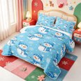 thumbnail image 3 of Manfei Whimsical Animals Twin Quilt Set,Cute Christmas Candy Cane Twin Coverlet Set,2 Pieces,1 Bedspread and 1 Pillowcase, 3 of 7