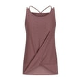thumbnail image 4 of XuJwPNcy Camisole Tops for Women Summer Trendy Cutout Tshirts Sleeveless Scoop Neck Asymmetric Hem Tank Tops, 4 of 5