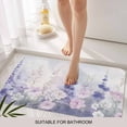 thumbnail image 3 of Lavender Door Mat&nbsp;Indoor Outdoor Entrance, Non Slip Rug for Kitchen Bathroom Entryway Rug, Pastoral Pastel Purple Pink Wildflower Washable Doormat Floor Mat for Office Home Decor 24x36 Inch, 3 of 8