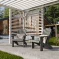 thumbnail image 2 of Wildridge Heritage Child's Adirondack Chair, Dark Gray - Outdoor All-Weather Poly Furniture for Patio, Deck, Yard, 2 of 4