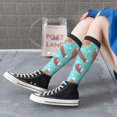 thumbnail image 5 of Naloa Sea Otters Family In Blue Water Thigh High Socks Extra Long Stretchy Sock Women Over Knee High Opaque Stocking Daily Wear, 5 of 6