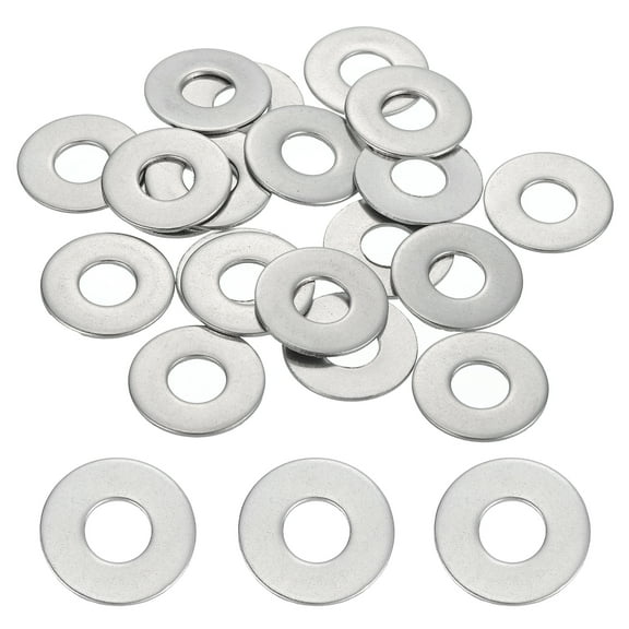 40 Pcs M8.5 304 Stainless Steel Flat Washers 8.5mm ID 20mm OD 1mm Thick, Silver