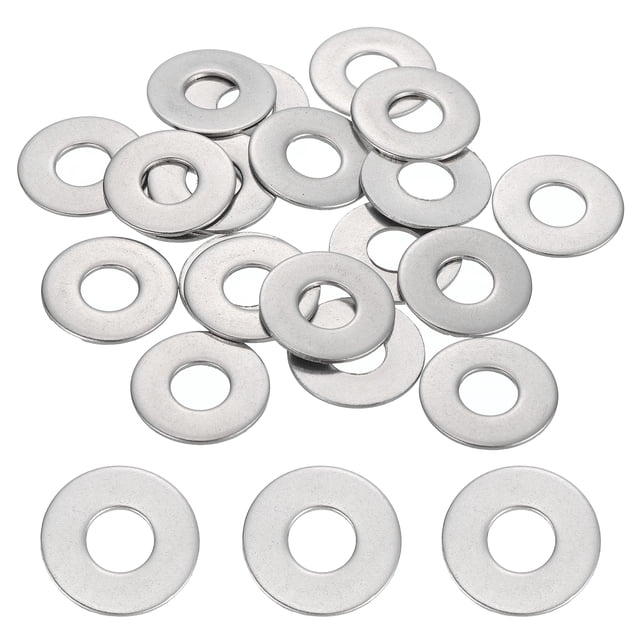 40 Pcs M8.5 304 Acier Inoxydable Rondelles Plates 8.5mm ID 20mm OD 1mm Épais, Argent