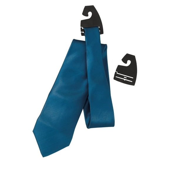 SSWBasics Neck Tie Hangers - Black - Pack of 100- Formal Black Plastic Tie Hanger - Durable Necktie Hanger with Hooks - Premium Hanger for Ties - Organize Your Closet with Efficient Tie Hangers