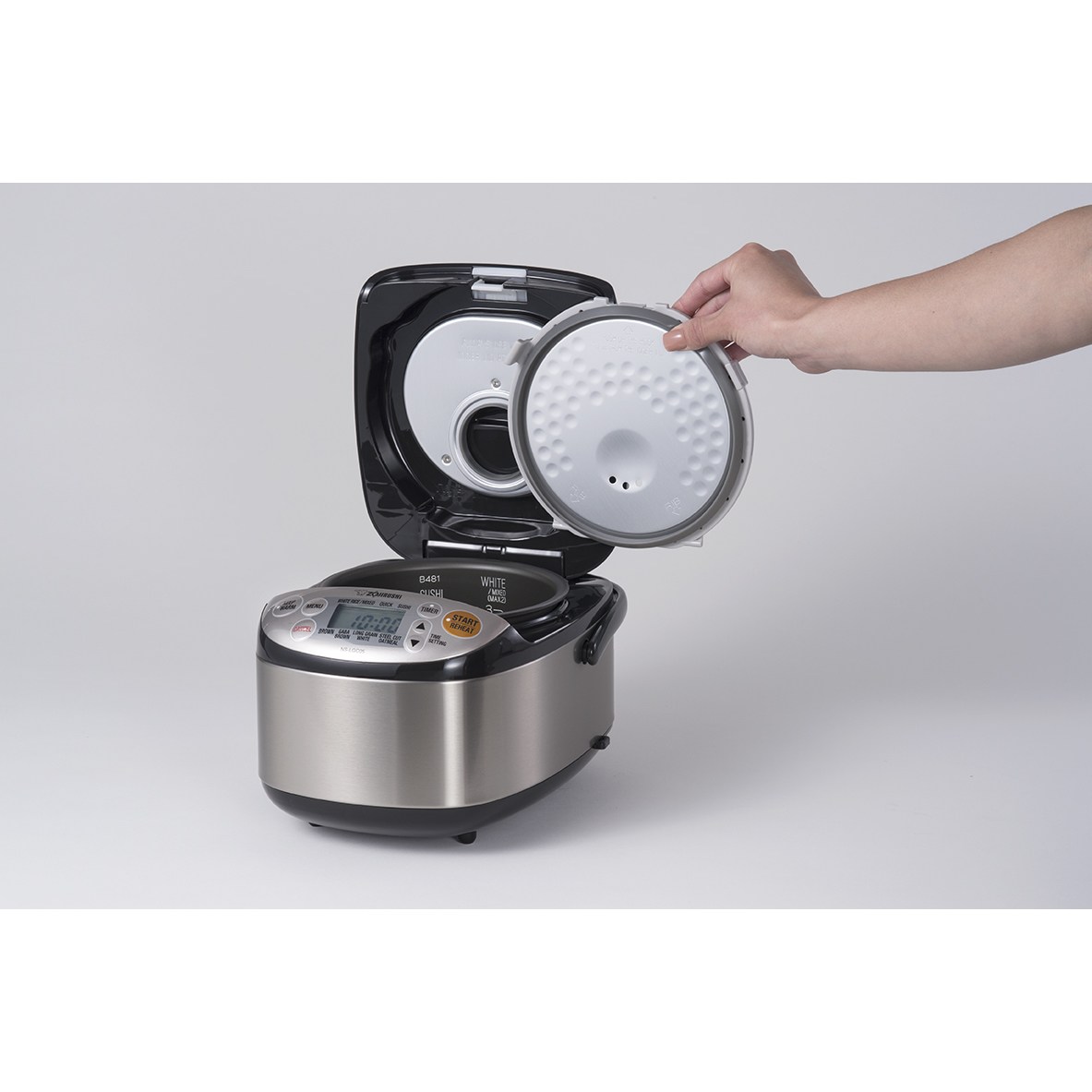 Zojirushi NS-LGC05XB Micom Rice Cooker & Warmer, 3 Cup (Uncooked), Stainless Black - image 2 of 11