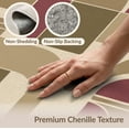 thumbnail image 6 of ODIKA 8'x10' Brown Tan Modern Geometric Design Washable Area Rug Contemporary Abstract Pattern with Curves for King Size Bedroom Under Bed, Master Suite, Non-Shedding, Easy Care, 6 of 7