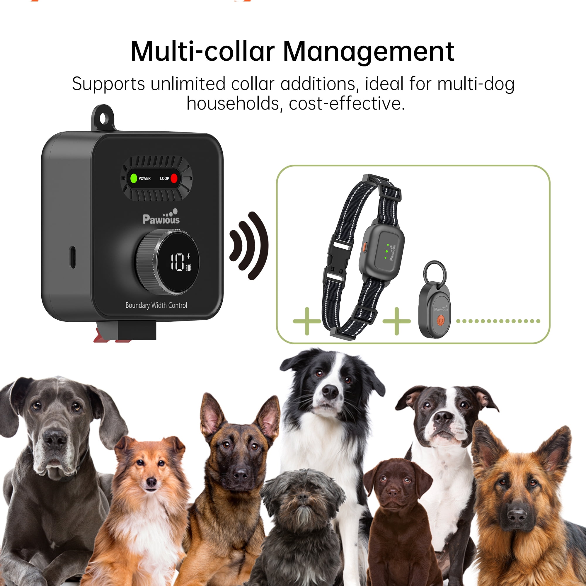 In-Ground Dog Fence F600 – Secure Any Property Shape | Supports Unlimited Number of Dogs | Underground Electric Fence
