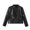 E001-Black, variant on hengsof Kids Unisex Leather Casual Jacket, Solid Color Lightweight Coat Versatile Fashion Jacket for Cool Weather, Ages 5 to 12 Years