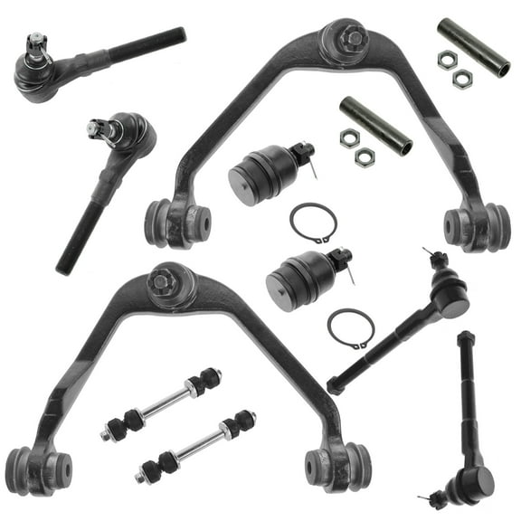 TRQ Steering Suspension Kit Front LH RH Set of 12 for Ford Lincoln Truck SUV 2WD PSA58963
