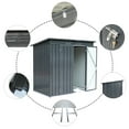 thumbnail image 2 of 6X4ft Outdoor Metal Storage Shed Double Hinged Door Lockable for Backyard Garden, 2 of 7