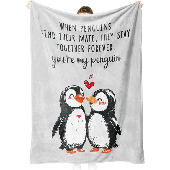 Valentines Day Gifts for Her Him- Soft Romantic Blanket- Anniversary Birthday Wedding Gifts for Boyfriend Girlfriend Wife Husband Men Women, I Love You Gifts, Cute Practical Blanket