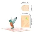 thumbnail image 4 of YIEMEEN 3D Pop-Up Animal Bird Greeting Card for Birthday Mother's Day Wedding Party Graduation with Envelope, 4 of 9