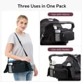 thumbnail image 3 of Universal Stroller Organizer with Insulated Cup Holders, Detachable Phone Bag & Shoulder Strap, Stroller Caddy Storage Bag Fits Uppababy, Baby Jogger, Britax, BOB, Umbrella & Pet Strollers, 3 of 5