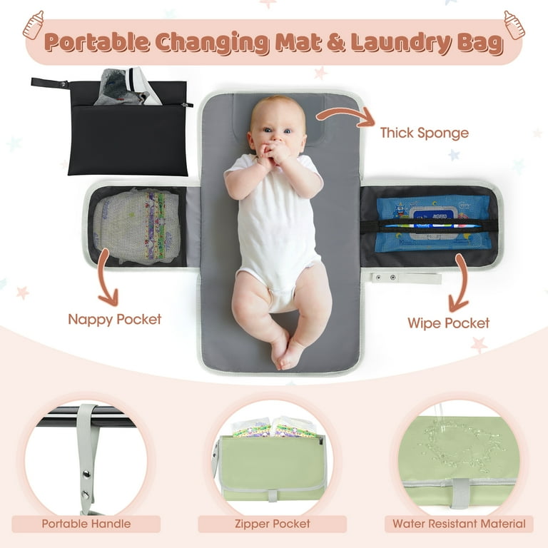 Diaper Bag Backpack Portable Waterproof Multifunction Baby Diaper