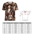 thumbnail image 2 of Walking Dead Womens T-shirts Crewneck Shirts Blouse Short Sleeve Tee Shirts Girls Tops S, 2 of 8