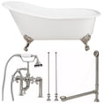 thumbnail image 2 of Vintage Tub & Bath Charlotte 54 Inch Cast Iron Slipper Clawfoot Tub Package, 2 of 2