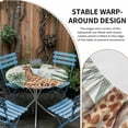 thumbnail image 2 of Tropical Giraffe Sloth Round Tablecloth for 36-44 Inch Tables,Fitted Table Cover with Elastic Edge,Watercolor Summer Palm Leaf Waterproof Outdoor Table Cloth Protector for Patio Garden Dinner Picnic, 2 of 9